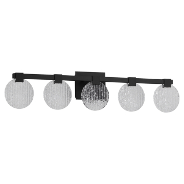 Oxygen Lighting Axiom 5-Light LED Vanity Light - CCT Selectable - 120-277V - Black