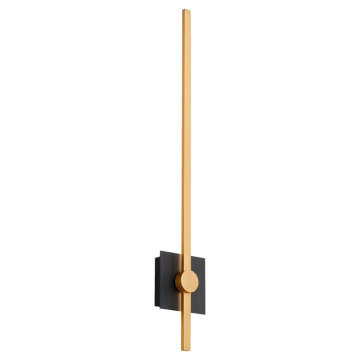 Oxygen Lighting Zora 32" LED Wall Sconce - 3000K - 120V - Black / Industrial Brass