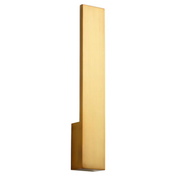 Oxygen Lighting Icon LED Wall Sconce - 3000K - 120-277V - Aged Brass