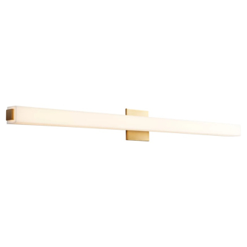 Oxygen Lighting Adelphi 46" LED Vanity Light - 3000K - 120-277V - Aged Brass