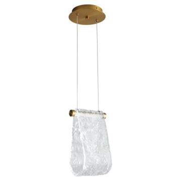 Oxygen Lighting Veer LED Pendant - 3000K - 120V - Aged Brass
