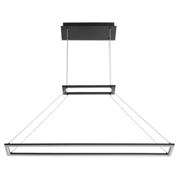 Oxygen Lighting Xanni 35" LED Pendant - CCT Selectable - 120-277V - Black