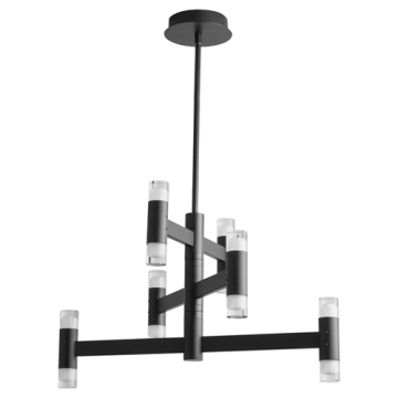 Oxygen Lighting Alarum 12-Light LED Pendant - CCT Selectable - 120-277V - Black