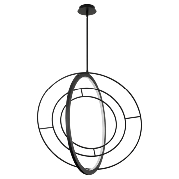 Oxygen Lighting Galilei 29" LED Pendant - CCT Selectable - 120-277V - Black