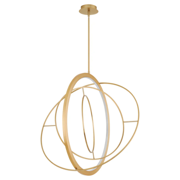 Oxygen Lighting Galilei 29" LED Pendant - CCT Selectable - 120-277V - Aged Brass
