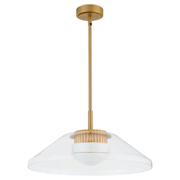 Oxygen Lighting Eros LED Pendant - CCT Selectable - 120-277V - Brushed Brass