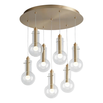 Oxygen Lighting Primo LED Pendant - 3000K - 120V - Aged Brass