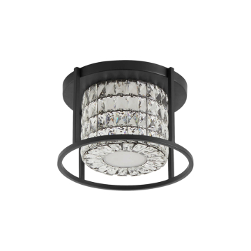 Oxygen Lighting Elan 16" LED Flush Mount - CCT Selectable - 120-277V - Black