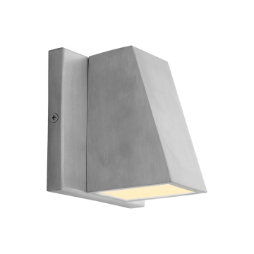 Oxygen Lighting Titan LED Outdoor Wall Sconce - 3000K - 120V - Brushed Aluminum