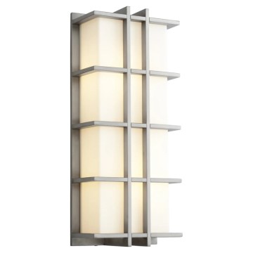 Oxygen Lighting Telshor LED Outdoor Wall Sconce - 3000K - 120-277V - Satin Nickel
