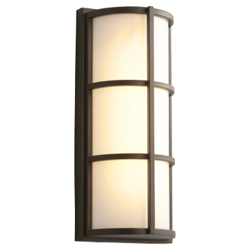 Oxygen Lighting Leda LED Outdoor Wall Sconce - 3000K - 120-277V - Oiled Bronze