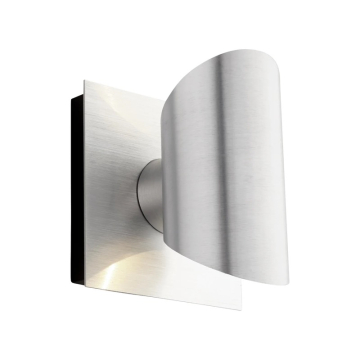Oxygen Lighting Caliber LED Outdoor Wall Sconce - 3000K - 120V - Brushed Aluminum