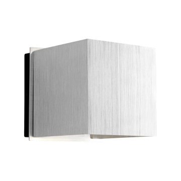 Oxygen Lighting Kubo LED Outdoor Wall Sconce - 3000K - 120-277V - Brushed Aluminum