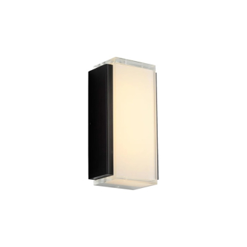 Oxygen Lighting Helio LED Small Outdoor Wall Sconce - 3000K - 120V - Black