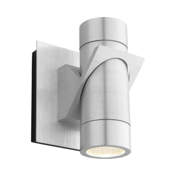 Oxygen Lighting Razzo LED Outdoor Wall Sconce - 3000K - 120-277V - Brushed Aluminum