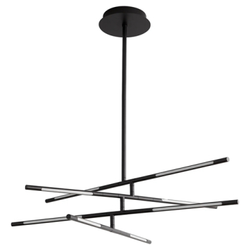 Oxygen Lighting Palillos 8-Light LED Pendant - CCT Selectable - 120-277V - Black