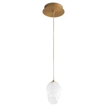 Oxygen Lighting Vivo LED Pendant - CCT Selectable - 120-277V - Aged Brass