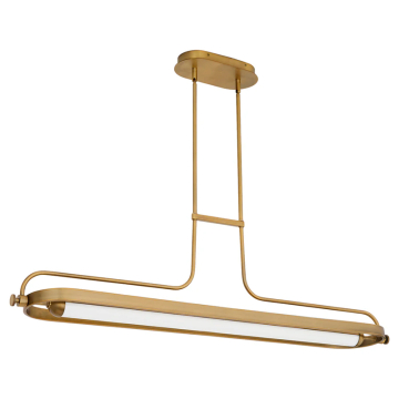 Oxygen Lighting Braem 48" LED Linear Pendant - CCT Selectable - 120-277V - Brushed Brass