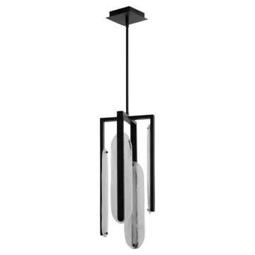 Oxygen Lighting Avian 4-Light LED Pendant - CCT Selectable - 120V - Black