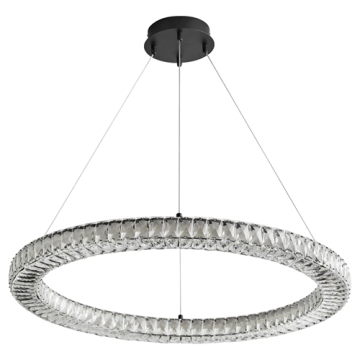 Oxygen Lighting Elan 32" LED Pendant - CCT Selectable - 120-277V - Black