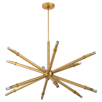 Oxygen Lighting Ionis 42" LED Pendant - CCT Selectable - 120V - Brushed Brass