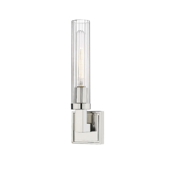 Z-Lite Beau 1-Light Wall Sconce - 120V - Polished Nickel
