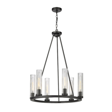 Z-Lite Beau 6-Light Chandelier - 120V - Bronze 
