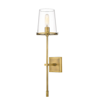 Z-Lite Callista 1-Light Wall Sconce - 120V - Rubbed Brass