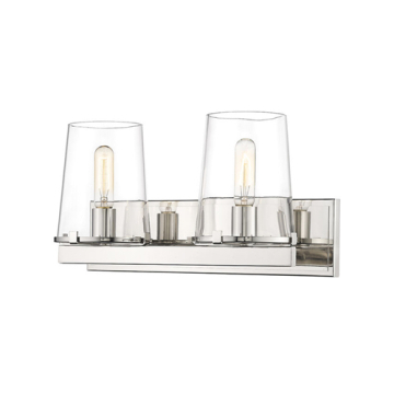 Z-Lite Callista 2-Light Vanity - 120V - Polished Nickel