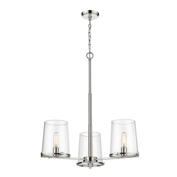 Z-Lite Callista 3-Light Chandelier - 120V - Polished Nickel