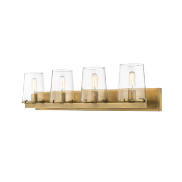 Z-Lite Callista 4-Light Vanity - 120V - Rubbed Brass