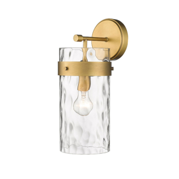 Z-Lite Fontaine 7" 1-Light Wall Sconce - 120V - Rubbed Brass