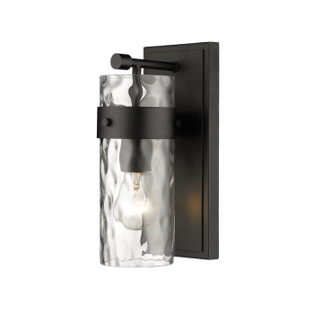 Z-Lite Fontaine 5" 1-Light Wall Sconce - 120V - Matte Black