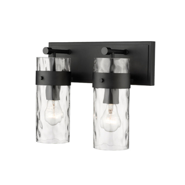 Z-Lite Fontaine 2-Light Vanity - 120V - Matte Black