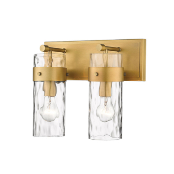 Z-Lite Fontaine 2-Light Vanity - 120V - Rubbed Brass