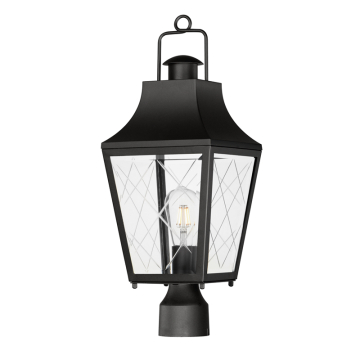 Maxim Lighting Storybook 1-Light Outdoor Post Top Lantern - 120V - Black