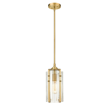 Z-Lite Alverton 6" 1-Light Pendant - 120V - Rubbed Brass