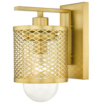 Z-Lite Kipton 1-Light Wall Sconce - 120V - Rubbed Brass