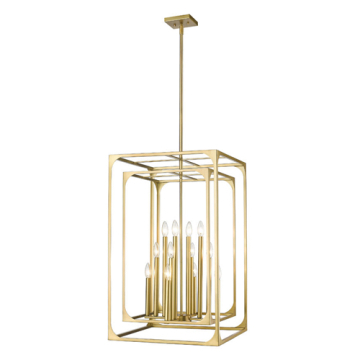 Z-Lite Easton 12-Light Chandelier - 120V - Rubbed Brass