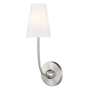 Z-Lite Shannon 1-Light Wall Sconce - 120V - Brushed Nickel