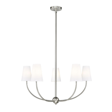 Z-Lite Shannon 32" 5-Light Chandelier - 120V - Brushed Nickel