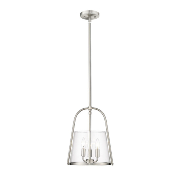 Z-Lite Archis 12" 3-Light Pendant - 120V - Brushed Nickel
