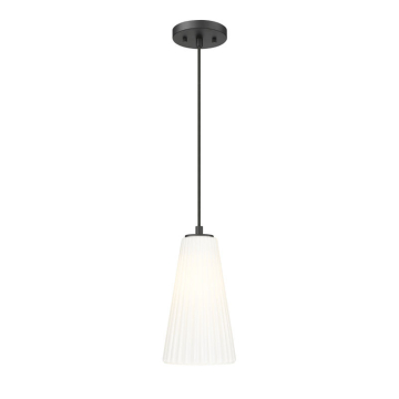 Z-Lite Farrell 6" 1-Light Pendant - 120V - Matte Black