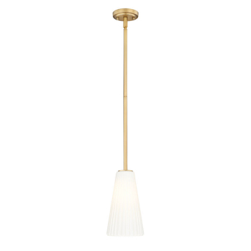 Z-Lite Farrell 6" 1-Light Pendant w/ Down Rod - 120V - Modern Gold