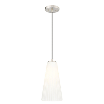 Z-Lite Farrell 7.25" 1-Light Pendant - 120V - Brushed Nickel