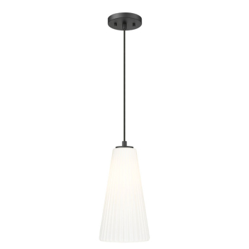 Z-Lite Farrell 7.25" 1-Light Pendant - 120V - Matte Black