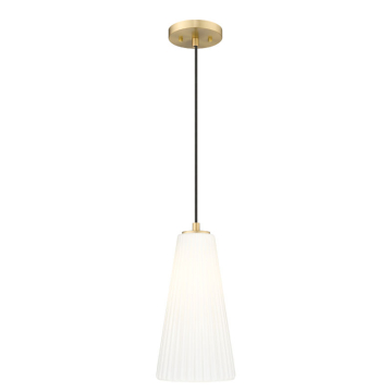 Z-Lite Farrell 7.25" 1-Light Pendant - 120V - Modern Gold