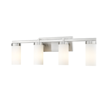 Z-Lite Danica 4-Light Vanity - 120V - Brushed Nickel / White