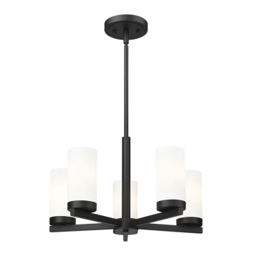 Z-Lite Danica 5-Light Chandelier - 120V - Matte Black