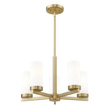 Z-Lite Danica 5-Light Chandelier - 120V - Modern Gold